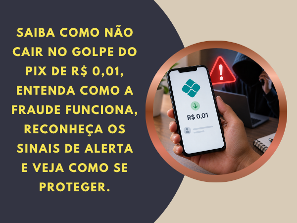 Atenção! Saiba como não cair no golpe do Pix de R$ 0,01
